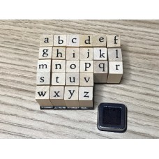 Pocket perfect Geocaching Team and Letter-boxing log stamps – none personalised (SMALL stamps block of 26)